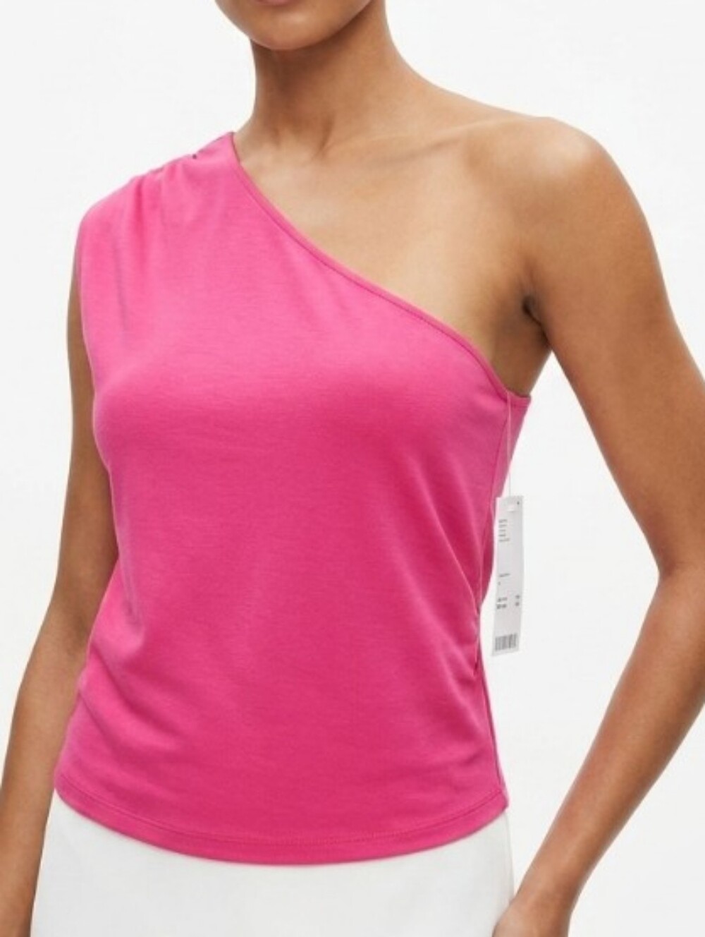 NEW Urban Outfitters One-Shoulder Hot Pink Top